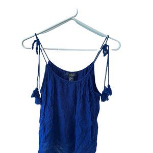 Forever 21 Blue Spaghetti Strap Tie Tank Size XS